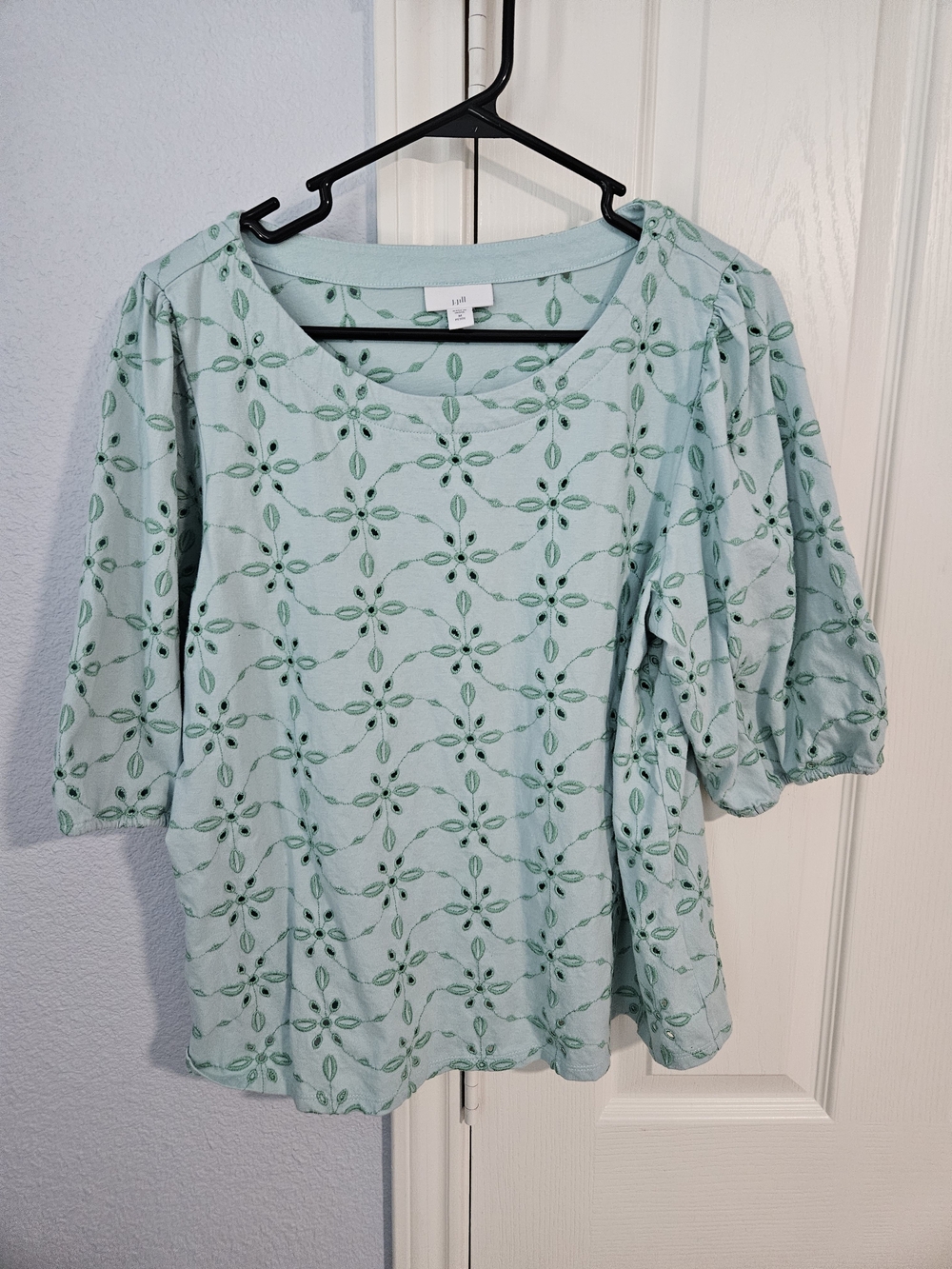 J. Jill Embroidered Top Size Medium Petite